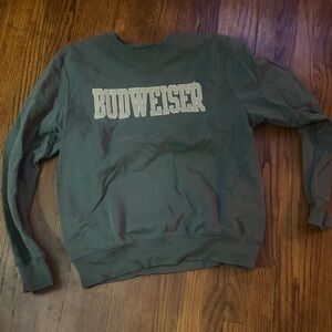 Budweiser Forest Green Crewneck Sweater